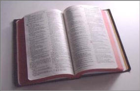 picture of an open bible